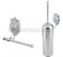 Набор Ершик Migliore Cleopatra 16659 настенный, хром + Держатель 16653 хром