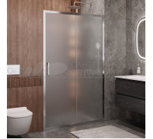 Душевая дверь в нишу Cezares Molveno BF 1 110 P Cr 110 см, профиль глянцевый хром, стекло рифленое