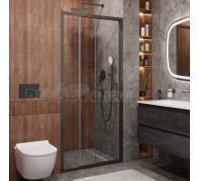 Душевая дверь в нишу Cezares Molveno BF 3 100 C GM IV 100 см, профиль оружейная сталь, стекло прозрачное