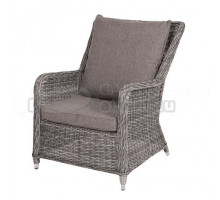 Садовое кресло 4SiS Гляссе из искусственного ротанга, графит