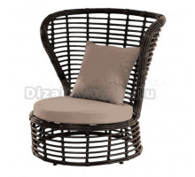 Садовое кресло 4SiS Парма из искусственного ротанга, бронза