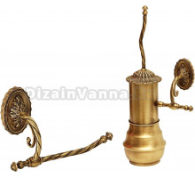 Набор Ершик Migliore Edera 16891 бронза, подвесной + Держатель 16887 бронза