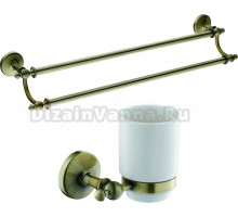 Набор Стакан Art&Max Antic AM-E-2668Q + Полотенцедержатель AM-E-2648Q