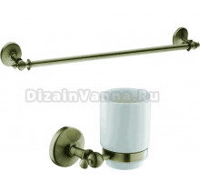 Набор Стакан Art&Max Antic AM-E-2668Q + Полотенцедержатель AM-E-2624Q