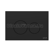 Кнопка смыва для унитаза VitrA Origin 740-2411 пластик, цвет матовый черный, с антибактериальным покрытием