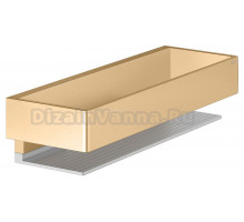 Полка Keuco Edition 11 11158 латунь шлифованная, алюминий серебристый анодированный