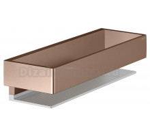 Полка Keuco Edition 11 11158 красное золото шлифованное, алюминий серебристый анодированный