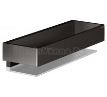 Полка Keuco Edition 11 11158 титан черный шлифованный, алюминий серебристый анодированный
