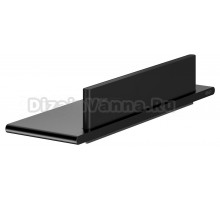 Полка Keuco Aveno 14659 со стеклоочистителем, черная матовая