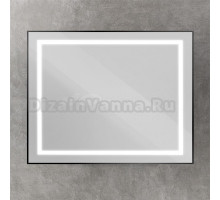 Зеркало BelBagno Kraft 100x80 с подсветкой, черное