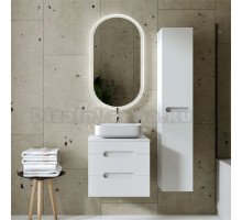 Мебель для ванной комнаты VIANT Марсель L57 подвесная, 2 ящика, глянцевая белая