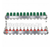 Коллекторная группа Arrowhead CS-500 1" ВР-3/4" НР, 12 выходов, с расходомерами