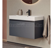 Тумба с раковиной Aqwella Pure 100 серая