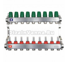 Коллекторная группа Arrowhead CS-500 1" ВР-3/4" НР, 9 выходов, с расходомерами