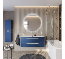 Мебель для ванной комнаты Cezares Eco Cer-N 120 sapfiro, раковина Eco 120, ручки сатин