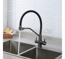 Смеситель для кухни с гибким изливом и подключением фильтра Maretti Eleganza EN31RGF14