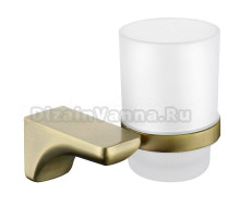 Стакан для ванной Kaiser Glory KH-4505 настенный, бронза, стеклянный