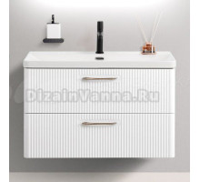 Тумба под раковину без столешницы BelBagno Due 80 bianco lucido