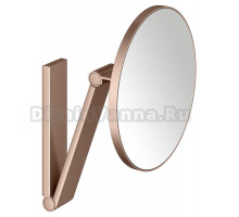 Косметическое зеркало Keuco iLook Move 17612 настенное, с увеличением, шлифованное красное золото