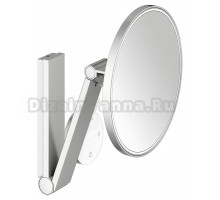Косметическое зеркало Keuco iLook Move 17612 с подсветкой, настенное, с увеличением, нержавеющая сталь finish, с сенсорной панелью