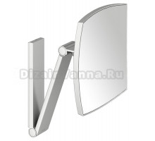 Косметическое зеркало Keuco iLook Move 17613 настенное, с увеличением, нержавеющая сталь finish