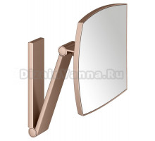 Косметическое зеркало Keuco iLook Move 17613 настенное, с увеличением, шлифованное красное золото