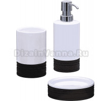Набор Стакан Ridder Chic черный + Мыльница черная + Дозатор 2137510 черный