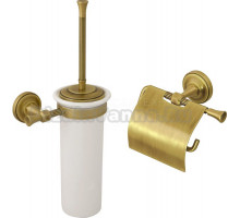 Набор Ершик Migliore Fortuna 27735 бронза + Держатель 27693 бронза