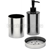 Набор Стакан Ridder Cindy хром + Мыльница хром + Дозатор хром