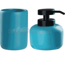 Набор Стакан Ridder Dahlia морская волна + Дозатор морская волна