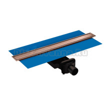 Душевой трап (лоток) VitrA Eco-Flow DK100 60 см, решетка медь, с сифоном