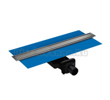 Душевой трап (лоток) VitrA Eco-Flow DK100 80 см, решетка матовый хром, с сифоном