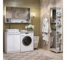 Мебель для ванной комнаты Vigo Urban 60 напольная, 2 дверки, белая, раковина Urban 50