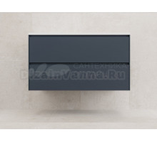 Тумба под раковину Style Line ЛИМА 100см подвесная LINE 100 2 ящика PLUS Графит ЭМАЛЬ