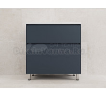 Тумба под раковину Style Line ЛИМА 80см напольная LINE 80 2 ящика PLUS Графит ЭМАЛЬ
