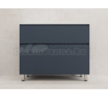 Тумба под раковину Style Line ЛИМА 100см напольная LINE 100 2 ящика PLUS Графит ЭМАЛЬ