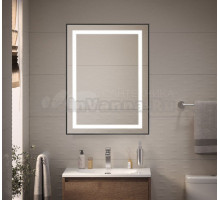 Зеркало BelBagno Kraft 60x80 с подсветкой, черное