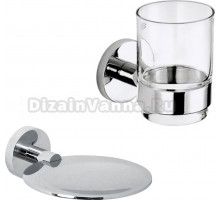 Набор Стакан Nofer Brass 16356.B + Мыльница 16362.B