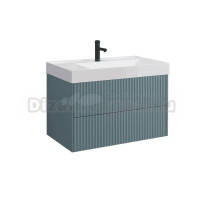 Тумба с раковиной Belux Сиртаки 85 подвесная, голубой малахит матовый, раковина 850-02