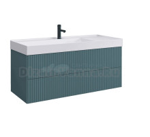 Тумба с раковиной Belux Сиртаки 120 подвесная, голубой малахит матовый , раковина 1200-01