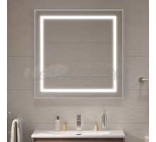 Зеркало BelBagno Kraft 80x80 с подсветкой, сатин