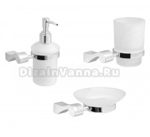 Набор Мыльница Verran Luma 253-25 + Стакан 251-25 для зубных щеток + Дозатор 255-25