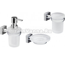 Набор Стакан Wasserkraft Lippe K-6528 + Мыльница K-6529 + Дозатор K-6599