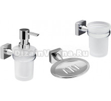 Набор Стакан Wasserkraft Lippe K-6528 + Мыльница K-6569 + Дозатор K-6599