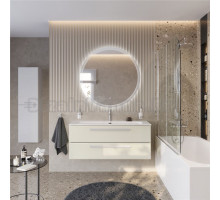 Мебель для ванной комнаты Cezares Eco Cer-N 120 брашированная альпака, раковина Eco 120, ручки сатин