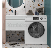 Тумба под раковину без столешницы Vigo Urban 60 1 ящик, под стиральную машину, белая