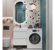 Мебель для ванной комнаты Vigo Urban 60 L 2 ящика, под стиральную машину, белая