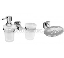 Набор Мыльница Wasserkraft Lippe K-6569 + Дозатор K-6589 со стаканом