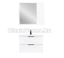 Мебель для ванной комнаты VIANT Берлин 80 подвесная, с ящиками, матовая белая