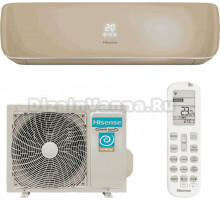 Кондиционер Hisense Champagne Crystal Super DC Inverter AS-10UW4RVETG01(C)(Wi-Fi)